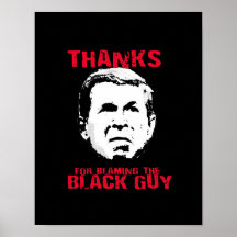 Dank für das Tadeln des schwarzen Typ Poster