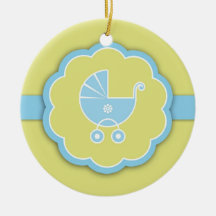 Danke blaue Babyparty-Bevorzugungs-Verzierung Weinachtsornamente