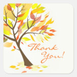 Danke Herbst-Thema-Baum-Aufkleber