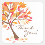 Danke Herbst-Thema-Baum-Aufkleber