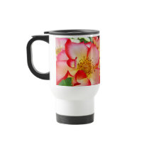Danke! Kaffee-Reise-Becher-Rosen-Blumen