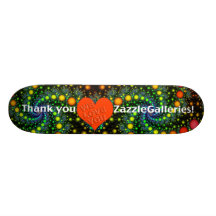 Danke Zazzle Galerien!!! Individuelles Skateboard