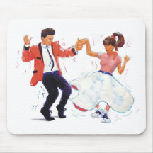 Danse classique de swing de rock tapis de souris