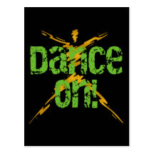 Danse dessus carte postale