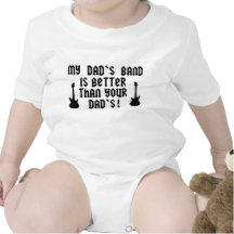 Das Band meines Vatis ist besser als Ihres Vatis Baby Strampler
