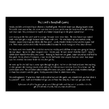Das Baseball-Spiel des Lords - Postkarte