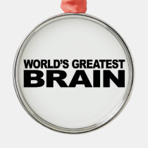 Das bestste Gehirn der Welt Weihnachtsornament
