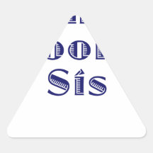 Das Bräutigam-SIS Dreieckaufkleber