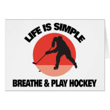 Das Hockey-Leben ist einfach Karten