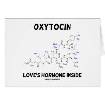 Das Hormon-Innere der Oxytocin-Liebe (Chemie) Grußkarte