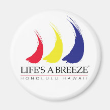 Das Leben ist ein Breeze™_Paint-The-Wind_Honolulu  Kühlschrankmagnet