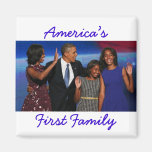 Das Obamas: Amerikas 1. Familien-Magnet Kühlschrankmagnet