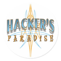 Das Paradies-Aufkleber des Hackers
