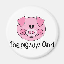 Das Schwein sagt Oink Kühlschrankmagnete