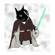 Das T-Shirt Katze jedi Kindes