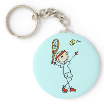Das Tennis Keychain der Strichmännchen-Männer