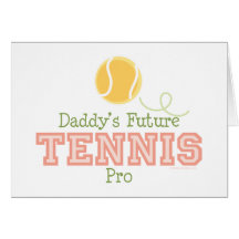 Das Tennis-Progruß-Karte des Vatis zukünftige