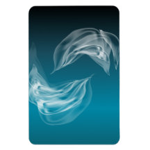 Dauphins abstraits au jeu magnet souple