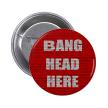 De coup de tête cadeau de bureau ici badge