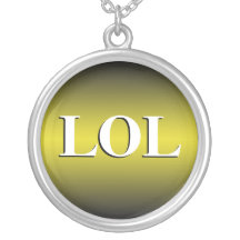 ~ de LOL riant le collier bruyant de jaune de ~