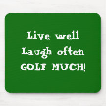 De Mousepad de wellLaugh GOLF vivant souvent BEAUC Tapis De Souris