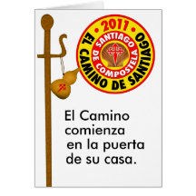 De Santiago 2011 EL Camino Grußkarte