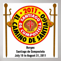 De Santiago 2011 EL Camino Plakate