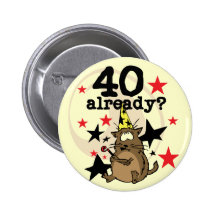 Déjà anniversaire 40 badge avec épingle