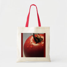 DÉLICIEUX SAIN ROUGE DE LÉGUMES FRUITS DE FRUITS F SACS DE TOILE