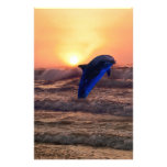 Delphin am Sonnenuntergang Personalisierte Büropapiere