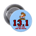 Demi de marathon drôle pin's avec agrafe