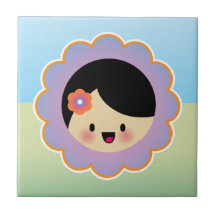 Demoiselle de honneur de Kawaii Carreau