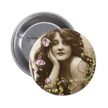 Demoiselle de honneur victorienne de rétros femmes badges
