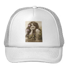 Demoiselle de honneur victorienne de rétros femmes casquettes