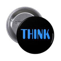 DENKEN Sie Anstecknadelbutton