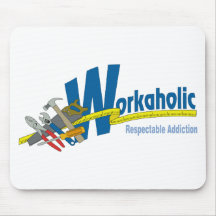 Dépendance respectable de bourreau de travail tapis de souris