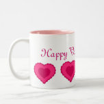 Der Becher Liebe-rosa Herzenvalentines Tee Tassen