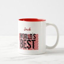 Der beste Chef-roter schwarzer Schmutz der Welt, d Kaffeetasse