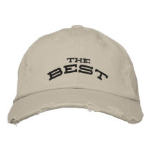 Der beste Hut Bestickte Baseballmütze