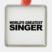 Der bestste Sänger der Welt Weihnachtsbaum Ornamente
