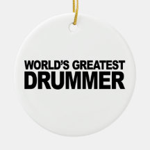 Der bestste Schlagzeuger der Welt Weihnachtsornament