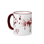 Der blutige Becher Kaffee Tasse