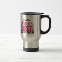 Der Chef-Rosa-Schwarz-Schmutz der Welt bester, der Tee Tasse