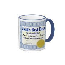 Der Chef-Zertifikat-Becher der Welt bester Kaffeetassen