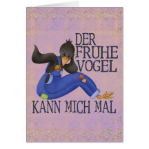 Der Frühe Vogel Grußkarten