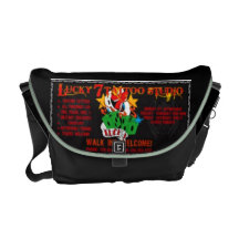 der Geldbeutel der Tätowierung lucky7 Kurier Taschen
