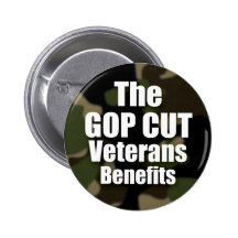 Der gop-Schnitt-Veteranen-Nutzen (Knöpfe) Anstecknadelbuttons