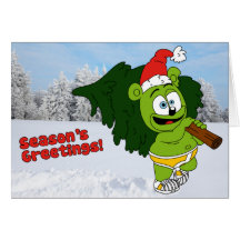 Der Gruß-Weihnachtskarte Gummibär Jahreszeit