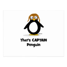 Der ist Kapitän Penguin Postkarten