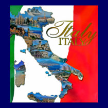 Der italienische "Stiefel " poster